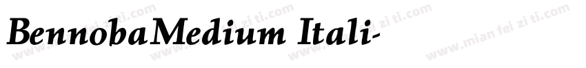 BennobaMedium Itali字体转换